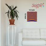 Anukrati Graphics Stress-Reducing Wall Art – Optical Illusion Design