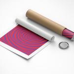 Anukrati Graphics Soothing Optical Illusion Poster – Mental Peace Design