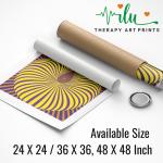 Anukrati Graphics Anxiety Relief Artwork – Abstract Illusion Wall Print
