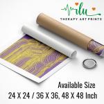 Anukrati Graphics Therapeutic Optical Wall Print – Unwind and Heal