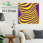 Anukrati Graphics Modern Illusion Art – Peaceful Mind Healing Poster