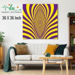 Anukrati Graphics Meditation Illusion Art – Deep Focus Wall Decor