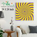 Anukrati Graphics Hypnotic Illusion Art – Inner Peace on Your Wall