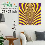 Anukrati Graphics Meditation Illusion Art – Deep Focus Wall Decor