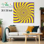 Anukrati Graphics Hypnotic Illusion Art – Inner Peace on Your Wall
