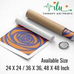 Visual Zen Poster – Anti-Stress Illusion Art Print