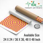 Anukrati Graphics Stress Relief Illusion Art Print – Calming Visual Therapy