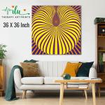 Anukrati Graphics Anxiety Relief Artwork – Abstract Illusion Wall Print