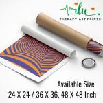 Anukrati Graphics Stress-Reducing Wall Art – Optical Illusion Design