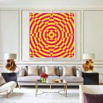 Anukrati Graphics Stress Relief Illusion Art Print – Calming Visual Therapy