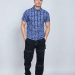 Image	Digital Printed Premium Stretchable Polo Neck Half Sleeve T-Shirt - Royal Blue