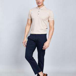 BERRYBLUE Premium Cotton Chinos Trousers For Men's - Navy