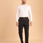 BERRYBLUES Premium 100% Cotton Twill Midrise Six Pockets Cargo Pants - Black