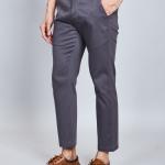 BERRYBLUE Premium Cotton Chinos Trousers For Men's - Grey
