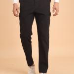 BERRYBLUES Premium 100% Cotton Twill Midrise Six Pockets Cargo Pants - Black