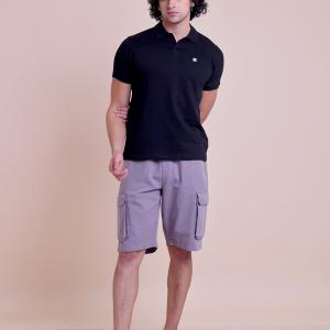 BERRYBLUES Premium Mens Polo Neck Half Sleeve Rib T-Shirt