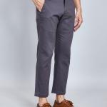 BERRYBLUE Premium Cotton Chinos Trousers For Men's - Grey