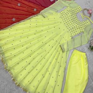 Light Green Georgette Salwar Suit With Dupatta