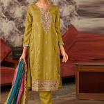 Vichtra Silk Pakistani Salwar Suit With Dupatta