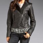 Noora Women's Black Lambskin Leather Jackets | Stylish Ladies Leather jacket | Gift for her