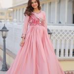 New Festival Bhandhej Long Gown With Purse