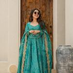 Bandhani print Anarkali suit
